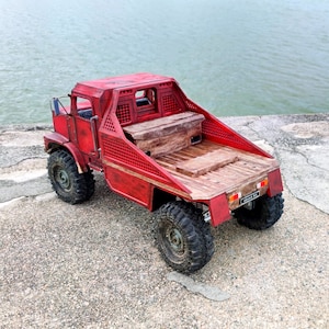 DIGITAL STL 3D Print File - Crawler C23 Flatbed - 1/10 RC Body Attachment