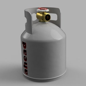 DIGITAL STL 3D Print File - Propane Tank  1/10 Scale RC Accessory