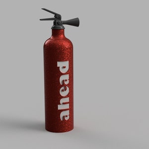 DIGITAL STL 3D Print File - Fire Extinguisher Full Size 1/10 scale RC accessory