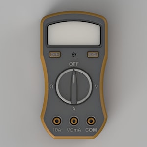 DIGITAL STL 3D Print File - Multimeter  1/10 Scale RC Accessory