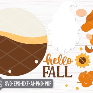Hello Fall Gnome Door Cover – Autumn Porch Decor With Pumpkins & Leaves – 29.5x71 Inch Seasonal Door Decoration
