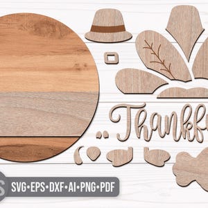 Fall Door Hanger - Thanksgiving Door Hanger Svg - Turkey Thanksgiving Sign Svg - Thankful Svg - Turkey Svg - Laser Cut Files - Fall Door Sign - Fall Porch Sign - Thanksgiving Svg - Fall Sign Svg - Thanksgiving Door Sign - Thanksgiving Porch Sign - Thanksgiving Welcome Sign - Fall Welcome Sign Svg - Fall Svg - Thanksgiving Decor - Fall Decor - Front Door Decor - Front Door Sign - Glowforge Files - Svg Files For Cricut - Fall CNC Files - Round Wood Sign