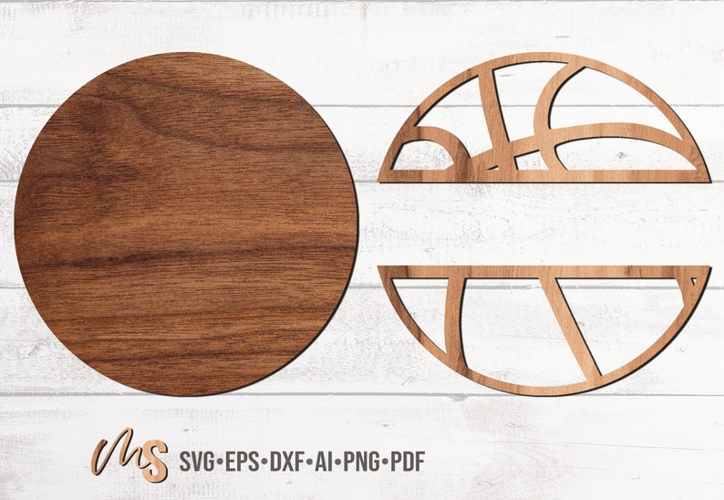 Monogram Basketball SVG - Basketball Sign - Laser Cut Files - Name Sign Svg - Basketball Door Hanger - Bedroom Decor - Glowforge Files - Basketball Svg - Basketball Name Sign - Monogram Svg - Sports Sign - Kids Bedroom Door Sign - Cricut