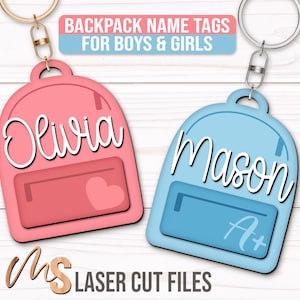 Custom Kids Backpack Name Tag Svg Bundle - Kids Bag Tag Svg - Back To School Keychain Svg - Laser Cut Files - Teacher Svg - Glowforge Files - Custom Name Tag - Kids Backpack Tag - Back To School Svg - Pencil Svg - Crayon Svg - Ruler Svg - School Keychain Svg - School Svg - Teacher Appreciation Gift - Custom Teacher Name - Teacher Gift - Back To School Gift - Backpack Svg - Kids Name Tag - Bag Tag - Bookbag Tag - Stacked Books Svg - School Ornament Svg - Backpack Name Tag - Svg Files For Cricut