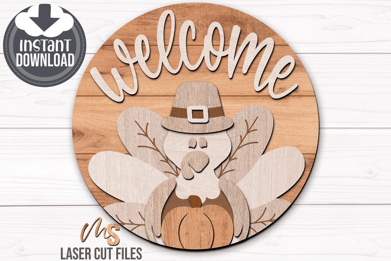 Turkey Thanksgiving Welcome Sign Svg - Thanksgiving Door Hanger Svg - Turkey Svg - Laser Cut Files - Fall Porch Sign - Fall Door Sign - Thanksgiving Sign - Turkey Sign Svg - Fall Welcome Sign - Fall Door Hanger - Thanksgiving Svg - Fall Sign Svg - Thanksgiving Door Sign - Thanksgiving Porch Sign - Fall Svg - Pumpkin Svg - Thanksgiving Decor - Fall Decor - Front Door Decor - Front Door Sign - Glowforge Files - Svg Files For Cricut - Fall CNC Files - Round Wood Sign