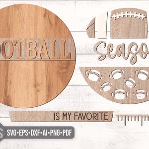 Football Season Sign SVG - Football Door Hanger Svg - Football Svg - Laser Cut Files - Front Door Sign - Football Party Decor - Glowforge Files - Football Season Svg - Football Signs - Fall Door Hanger - Football Welcome Sign - Football Wall Art