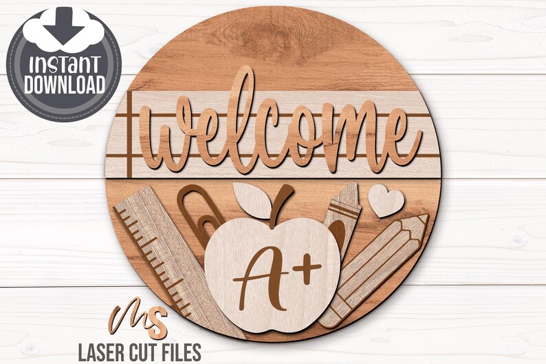 Teacher Welcome Sign Svg - Teacher Door Hanger Svg - School Classroom Door Sign Svg - Laser Cut Files - Classroom Decor - Teacher Svg - Teacher Sign Svg - Classroom Door Hanger - School Sign Svg - Classroom Sign Svg - Classroom Door Sign - Teacher Door Sign - Back To School Svg - Teacher Appreciation Gift - Welcome To Our Classroom - Welcome To Class - School Welcome Svg - Teacher Gift - Glowforge Files - Svg Files For Cricut