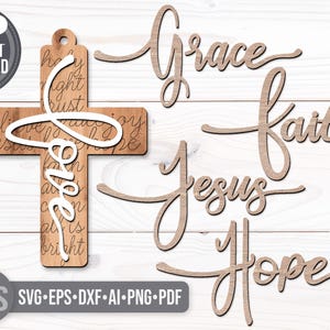 Christian Cross Ornament SVG - Christmas Ornament Svg - Religious Cross Svg - Jesus Svg - Faith Svg - Laser Cut Files - Glowforge Files - Ornament Svg - Cross Ornament - Christmas Svg - Glowforge Ornament - Merry Christmas Svg - Christmas Decorations