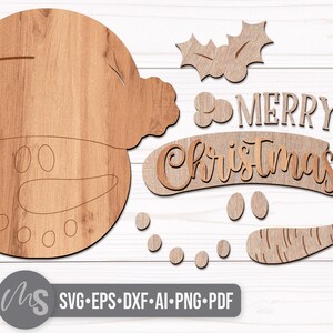 Snowman Merry Christmas Sign SVG - Snowman Christmas Door Hanger Svg - Snowman Svg - Laser Cut Files - Christmas Door Sign - Christmas Porch Sign - Glowforge Files - Merry Christmas Svg - Snowman Door Hanger - Christmas Welcome Sign - Merry Christmas Sign - Christmas Sign Svg - Snowflake Svg - Snowman Decor - Christmas Decor - CNC Files - Svg Files For Cricut - Front Door Decor