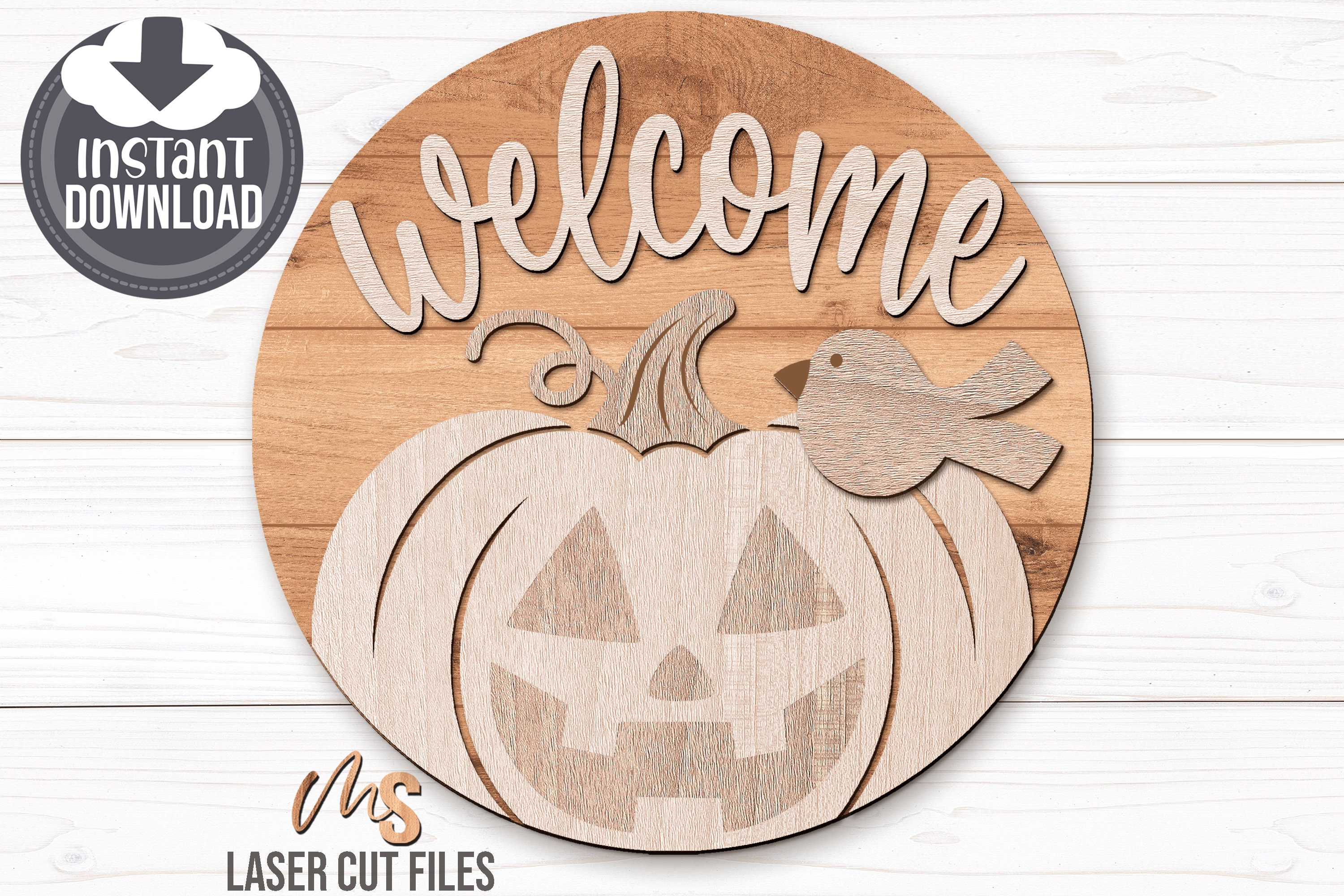 Halloween Welcome Sign Svg - Halloween Door Hanger Svg - Jack O Lantern ...
