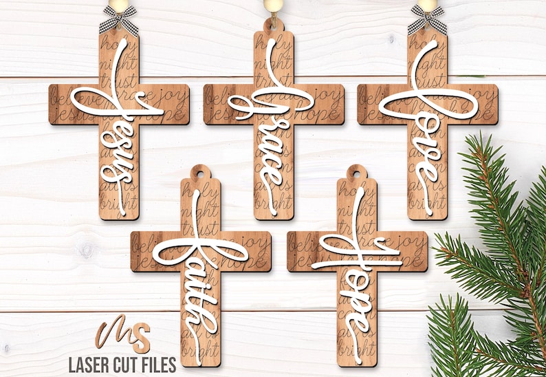 Christian Cross Ornament SVG - Christmas Ornament Svg - Religious Cross Svg - Jesus Svg - Faith Svg - Laser Cut Files - Glowforge Files - Ornament Svg - Cross Ornament - Christmas Svg - Glowforge Ornament - Merry Christmas Svg - Christmas Decorations
