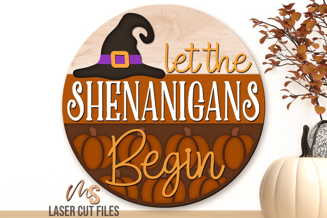 Witch Hat Halloween Door Hanger Svg - Halloween Welcome Sign Svg ...