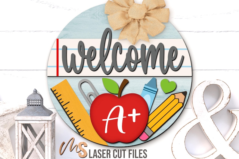 Teacher Welcome Sign Svg - Teacher Door Hanger Svg - School Classroom Door Sign Svg - Laser Cut Files - Classroom Decor - Teacher Svg - Teacher Sign Svg - Classroom Door Hanger - School Sign Svg - Classroom Sign Svg - Classroom Door Sign - Teacher Door Sign - Back To School Svg - Teacher Appreciation Gift - Welcome To Our Classroom - Welcome To Class - School Welcome Svg - Teacher Gift - Glowforge Files - Svg Files For Cricut