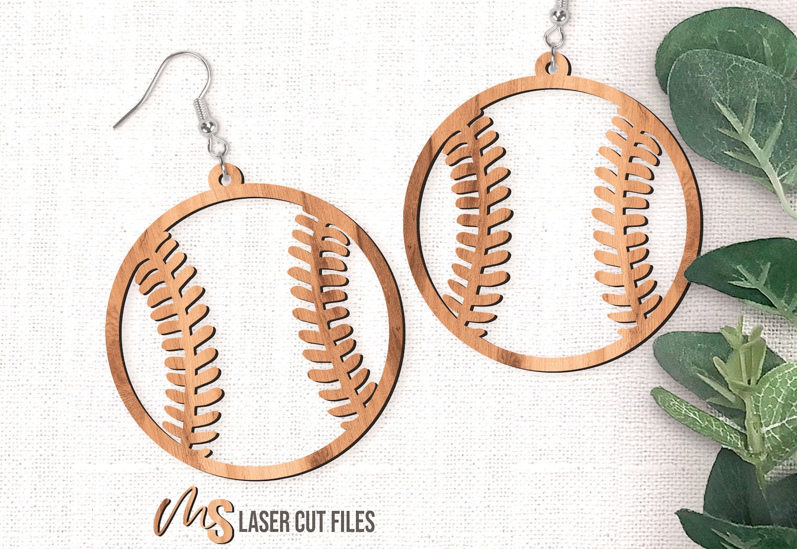 Baseball Earrings SVG Baseball Svg Laser Cut Files Etsy