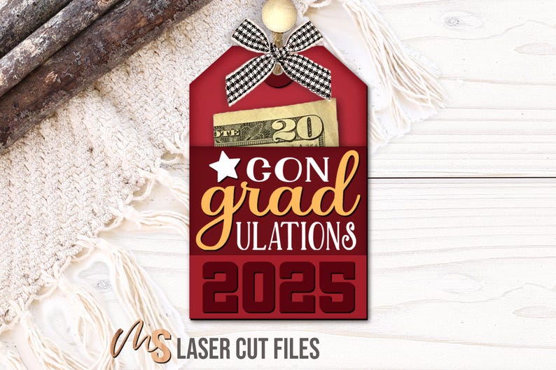 Graduation Gift Card Holder SVG Bundle - Class of 2026 Grad Money ...