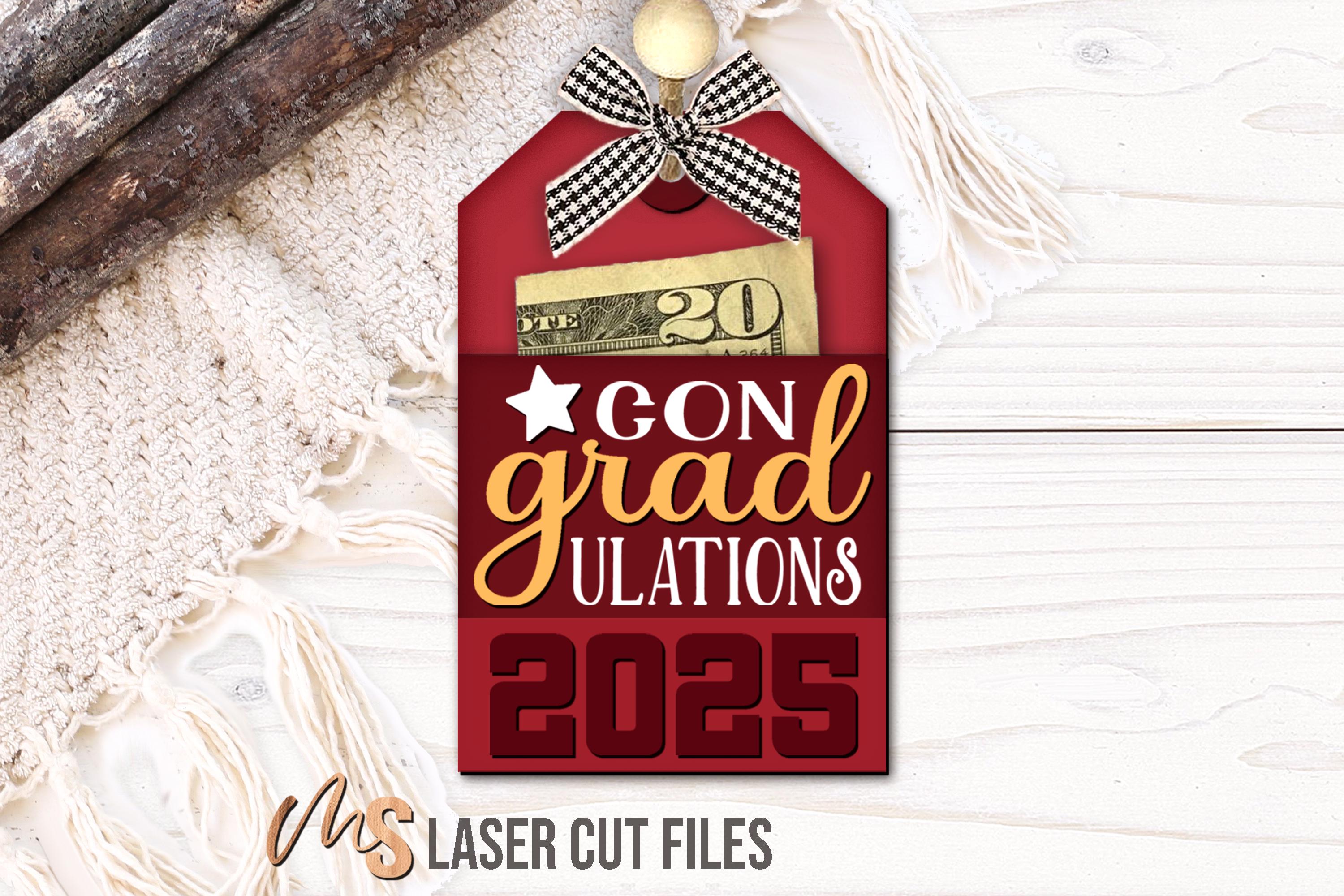 Graduation Gift Card Holder SVG Bundle - Class of 2026 Grad Money ...