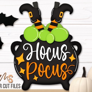 Hocus Pocus Witch Cauldron Halloween Sign Svg - Halloween Door Hanger Svg - Laser Cut Files - Halloween Porch Sign - Halloween Door Sign - Hocus Pocus Svg - Witch Svg - Witch Legs Svg - Witch Boots Svg - Cauldron Svg - Halloween Svg - Halloween Welcome Sign Svg - Fall Door Hanger - Fall Welcome Sign - Fall Sign Svg - Halloween Decor - Halloween Party Decorations - Front Door Decor - Halloween CNC Files - Svg Files For Cricut
