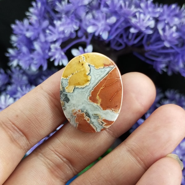 Maligano Jasper cabochon, a special gift for creative minds