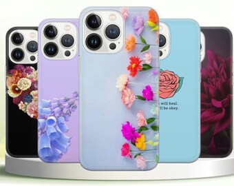 Bloom 電話ケース Blossom カバー Pixel 7 Pro 6A、iPhone 14 13 12 Pro 11 XR 用 Samsung S21FE S22 5G S22 Ultra A73 A53 Note 20 用