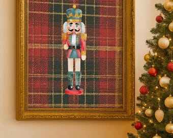 くるみ割り人形クララのクリスマスツリーアートプリント（デジタル