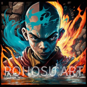 Avatar Aang - The Last Airbender(Digital Print)