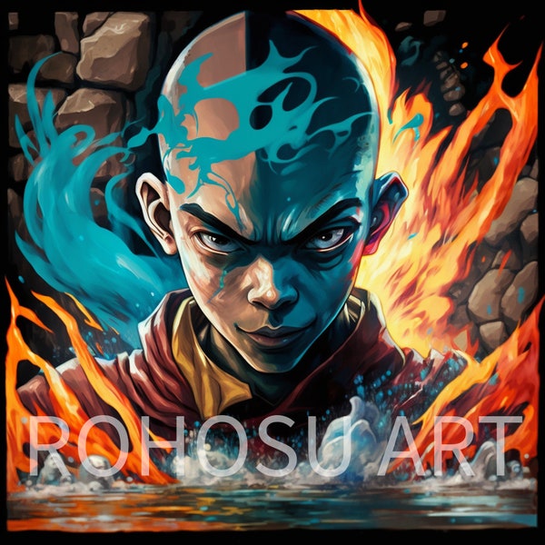 Avatar Aang - The Last Airbender(Digital Print)