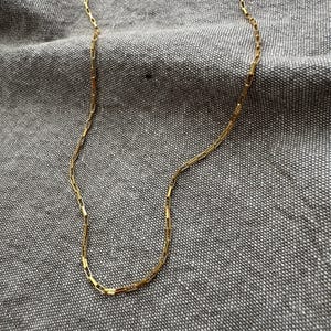 RGD NKL 8 - Minimal 14K Gold Filled Paperclip Chain Necklace