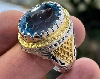 20カラットの天然ビッグブルートパーズスターリングシルバー925