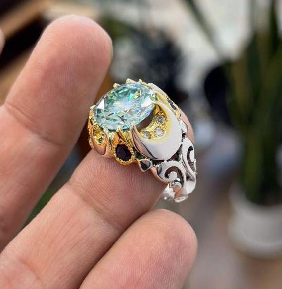 11カラット認定天然ホワイトダイヤモンドスターリングシルバー925 