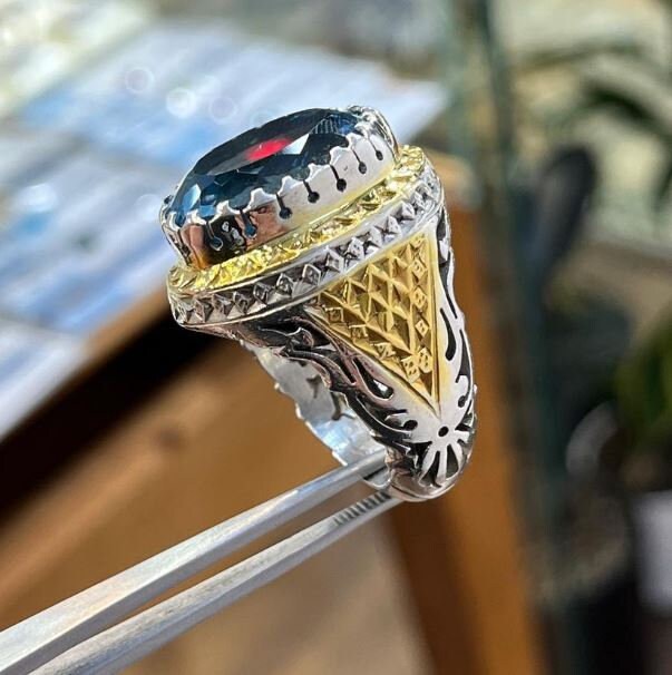 20カラットの天然ビッグブルートパーズスターリングシルバー925
