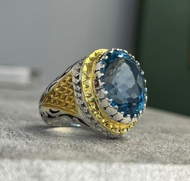 20カラットの天然ビッグブルートパーズスターリングシルバー925