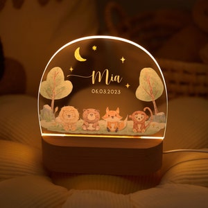 Personalisiertes Baby-Ostergeschenk, Baby-Nachtlicht, Baby-Geschenk Geburt, Baby-Geburtstagsgeschenk, Taufgeschenk, Baby-Nachttischlampe, Babygeschenke Bild 7