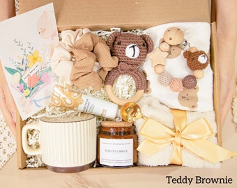 Geschenkbox zur Geburt eines neuen Babys, Geschenkbox zur Geburt einer Mutter, Geschenkbox zur Selbstpflege, Geschenk zum Muttertag, saftiges Geschenk zur neuen Mama, Geschenkset zur Schwangerschaft, Hygge-Geschenkbox