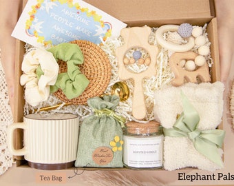 Coffret cadeau bébé, Coffret grossesse, Coffret nouvelle maman, Ensemble soins personnels pour elle, Cadeau fête des mères, Cadeau succulente nouvelle maman, Coffret cadeau Hygge