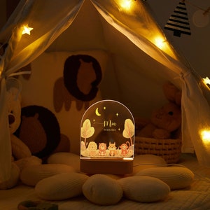 Personalisiertes Baby-Ostergeschenk, Baby-Nachtlicht, Baby-Geschenk Geburt, Baby-Geburtstagsgeschenk, Taufgeschenk, Baby-Nachttischlampe, Babygeschenke Bild 9