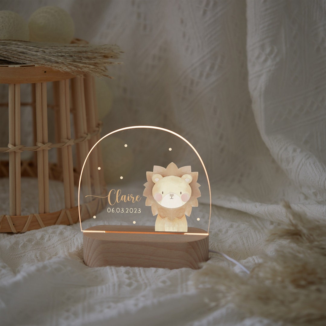 Personalized Baby Night Lamp Baby Night Light Baby Birth Etsy