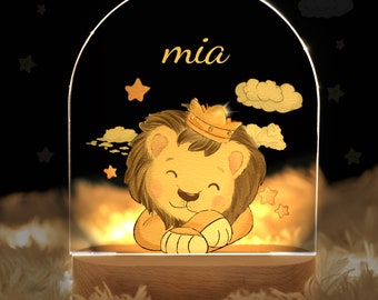 Baby easter gift, Personalized night light for baby, special easter gift for kids, cute animal night lamp, baby baptism gift, gift for kids