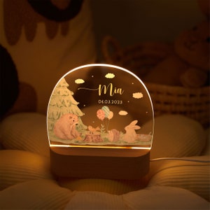 Personalisiertes Baby-Ostergeschenk, Baby-Nachtlicht, Baby-Geschenk Geburt, Baby-Geburtstagsgeschenk, Taufgeschenk, Baby-Nachttischlampe, Babygeschenke Bild 8