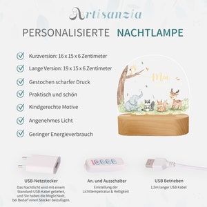 Personalisiertes Baby-Ostergeschenk, Baby-Nachtlicht, Baby-Geschenk Geburt, Baby-Geburtstagsgeschenk, Taufgeschenk, Baby-Nachttischlampe, Babygeschenke Bild 6