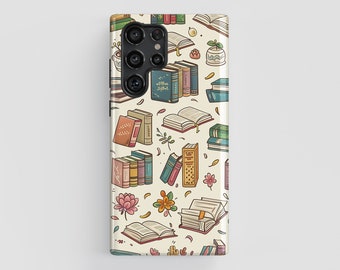 Book Lover Phone Case for Samsung Galaxy S20, S21, S22, S23, S24 Ultra, Plus, Book Lover Gift