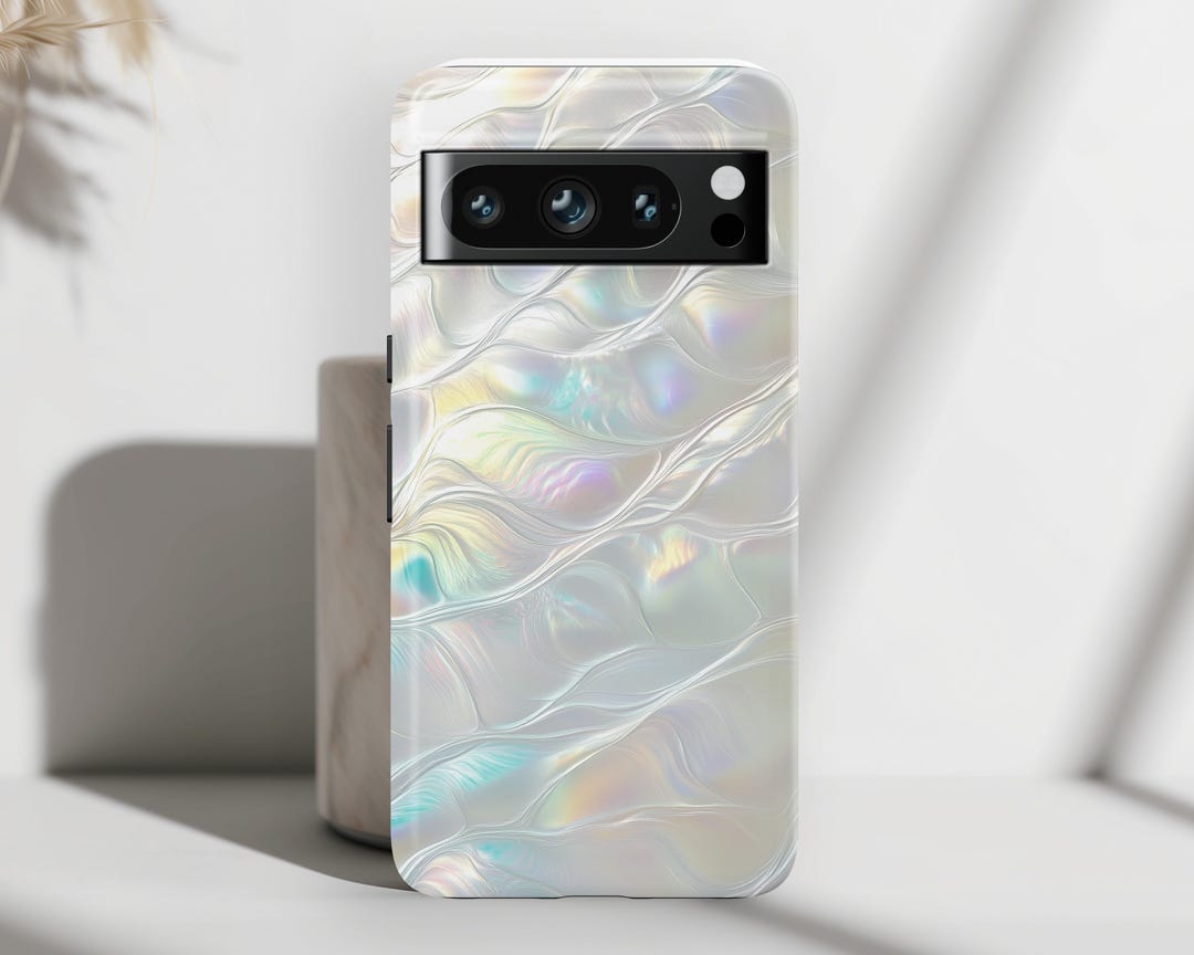 Google Pixel Phone Case With Ethereal Pearl Texture Design, for Google