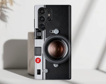 Classic Camera Design Phone Case, Phone Covers for Samsung Galaxy S26, S25, S24, S23, S22, S21, S20 Plus, Ultra