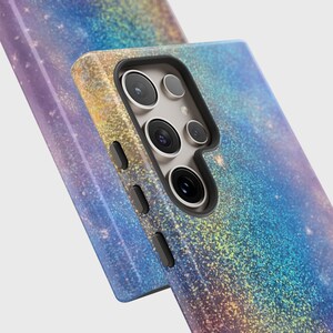 Eleganckie etui na telefon z efektem tęczowego brokatu do Galaxy S26, S25, S24, S23, S22, S21, S20 Plus, Ultra zdjęcie 3