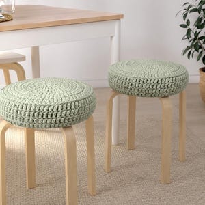 crochet stool cover
counter stool cushion cover