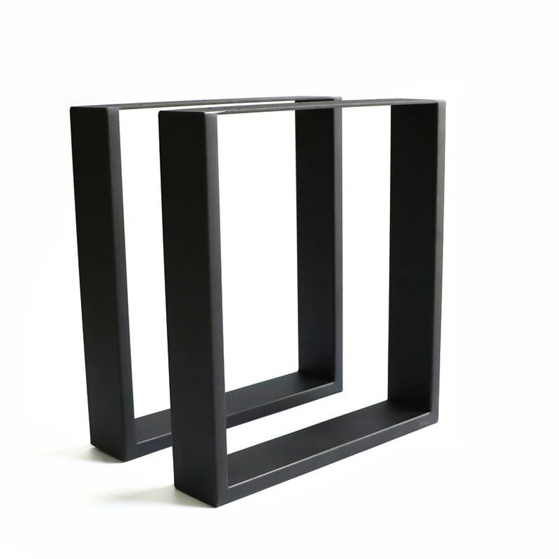 Woodhood matbord / trädgårdsbord, tillverkat av massiv ek och en robust stålram, massivt träbord, oljat, lämpligt för inomhus- och utomhusbruk, träbord bild 11