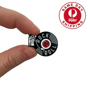 Enamel Pin, Rock And Roll Music Player Music Lover Gift, Pins And Badges Record Player