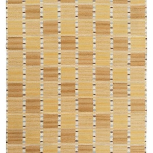 Handwoven Wool Kilim Rug: Swedish Design, Natural Dyes
