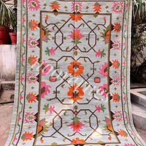 Swedish Marianne Richter Inspired kilim rug
