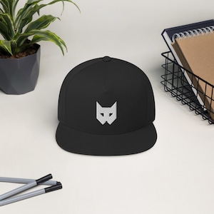 Custom Embroidered Flat Hat - Urban Streetwear Hip-Hop Cap for Men and Women