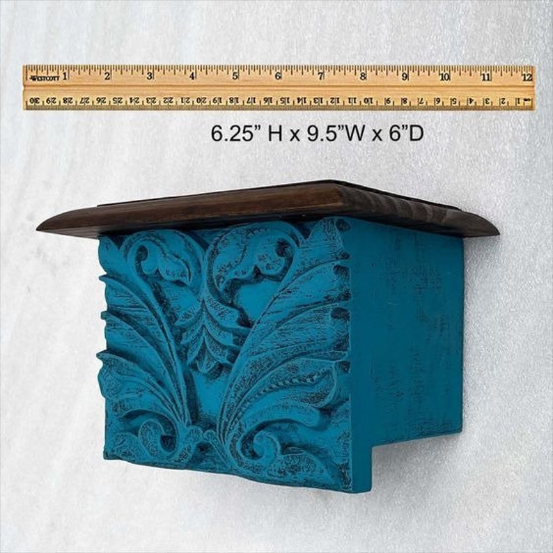 Set Of 2 Aqua Teal Tiki Mask Wall Decor - Hand Carved Sea Turtle & Flower Designs, 11.75" H, For Tropical, Beach, Luau Party Theme
